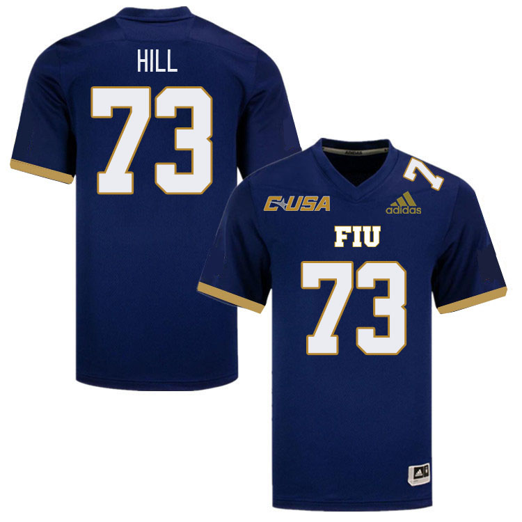 Men-Youth #73 Sam Hill Florida International Panthers 2023 College Football Jerseys Stitched-Navy
